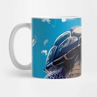 Sea turtle and bubbles, eat my bubbles Mug